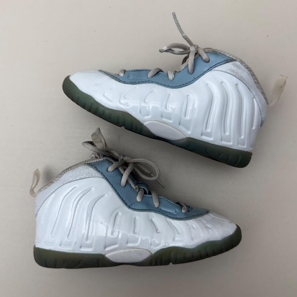 Nike Air little posite one Foamposite Pro aura worn blue Size US 9C